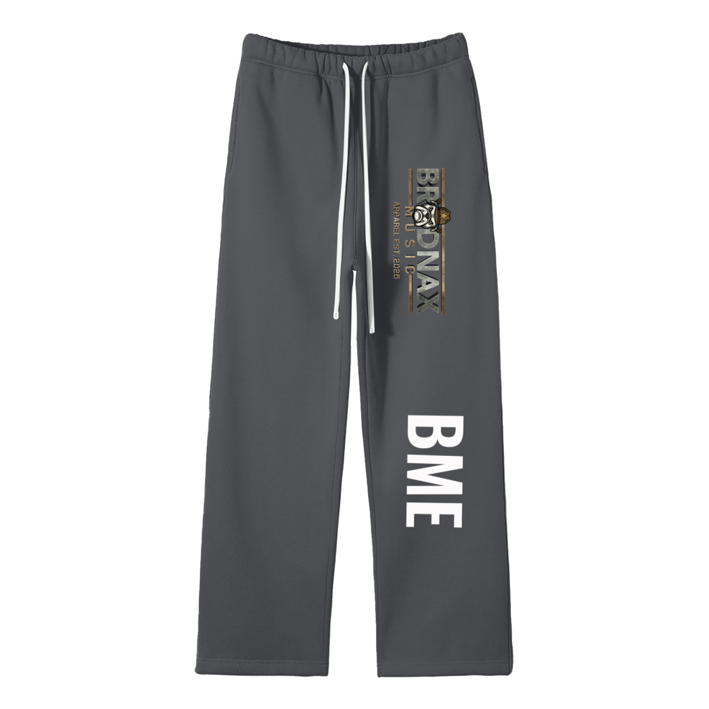 Unisex Solid Color Fleece Straight Leg Pants
