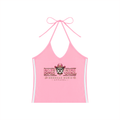 Women's BME  Girl  Color Block Halter Crop Tank Top