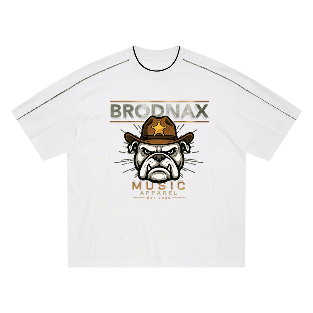 Unisex Oversized Contrast Tape T-Shirt