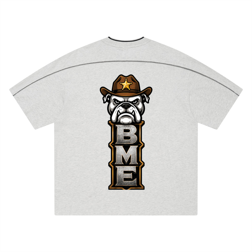 Unisex Oversized Contrast Tape T-Shirt