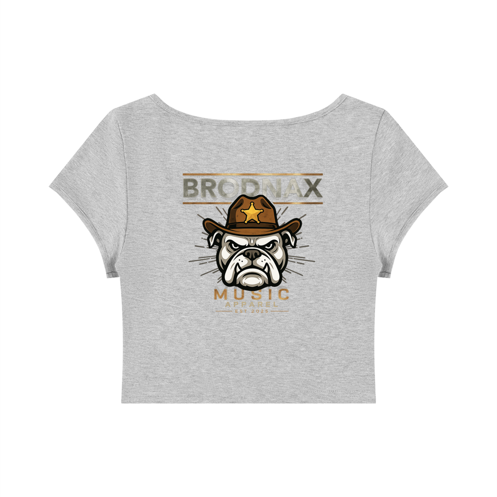 Women's Slim Cap Sleeve Crop T-Shirt