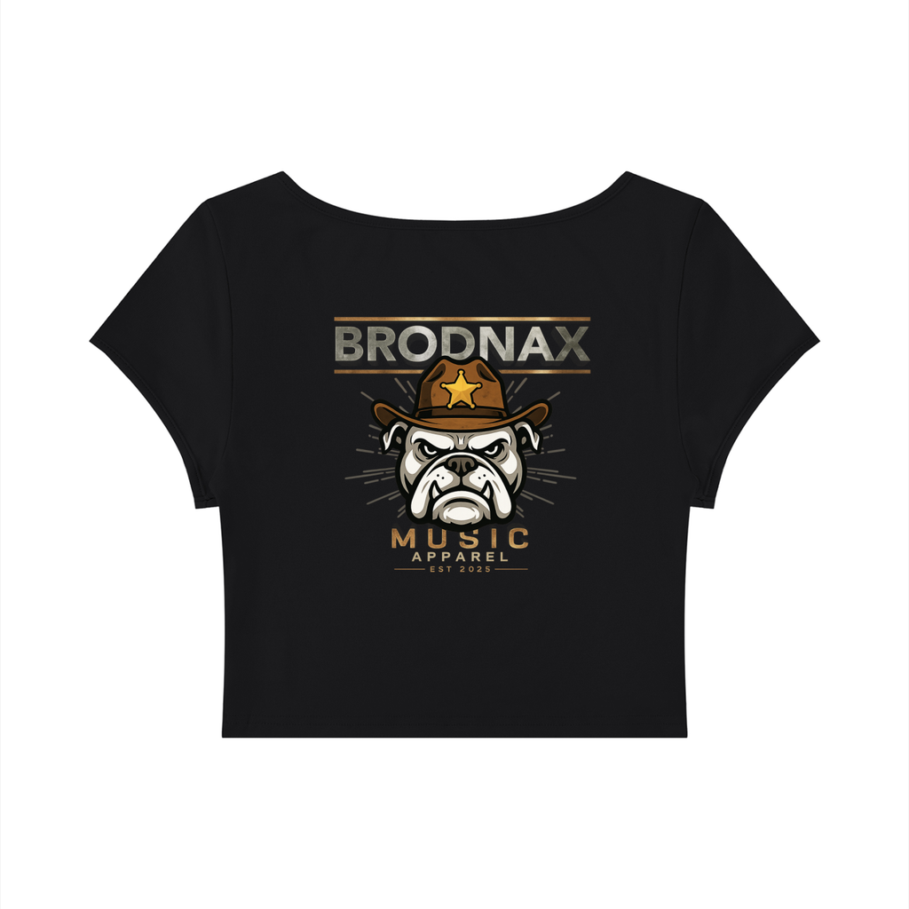 Women's Slim Cap Sleeve Crop T-Shirt
