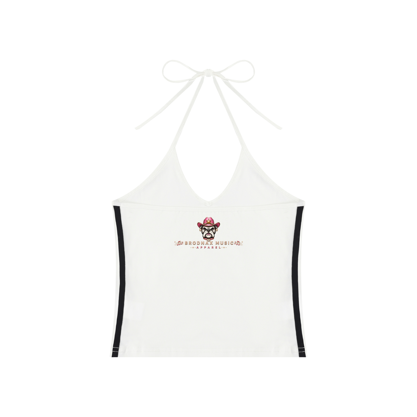 Women's BME  Girl  Color Block Halter Crop Tank Top