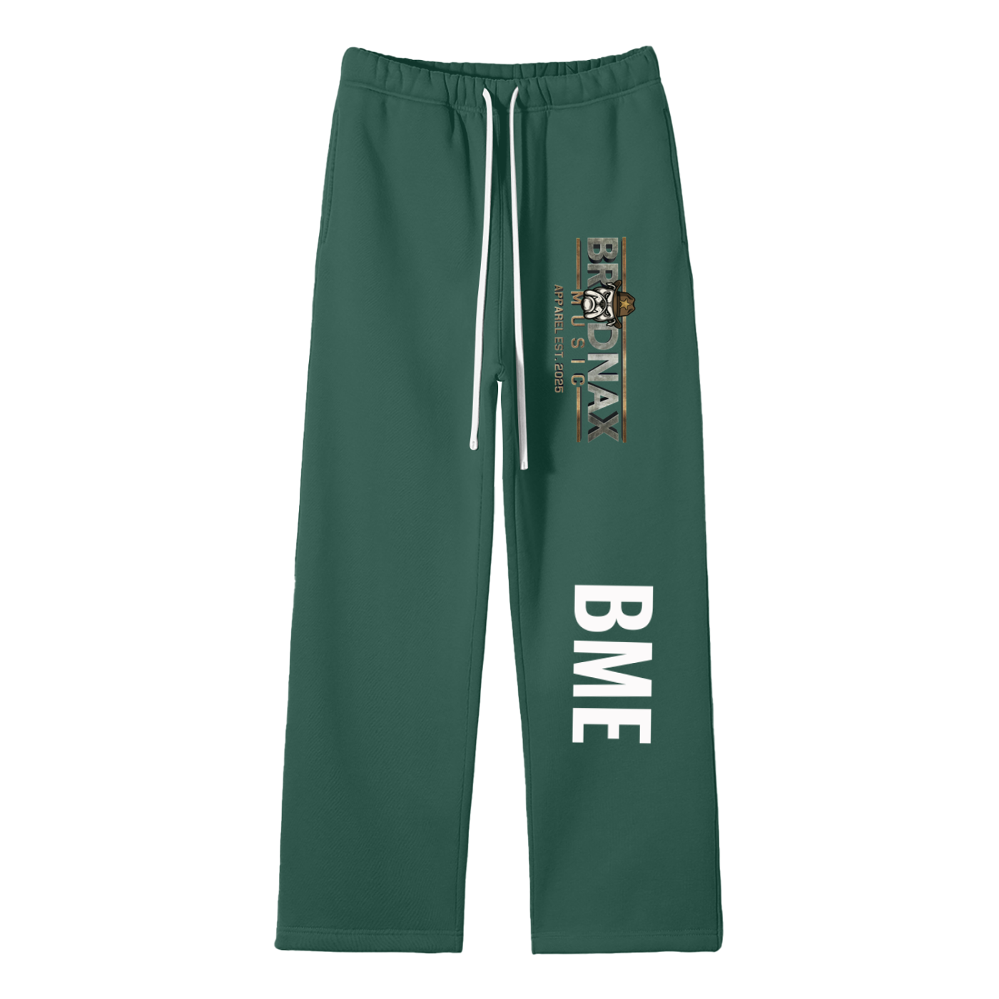 Unisex Solid Color Fleece Straight Leg Pants