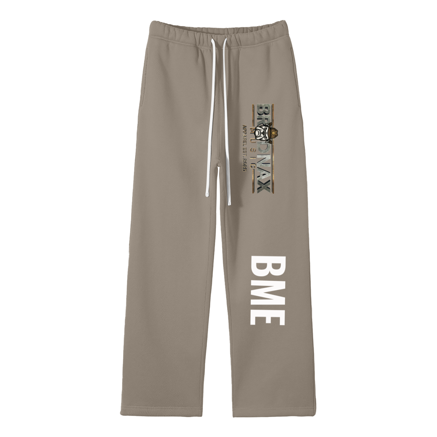 Unisex Solid Color Fleece Straight Leg Pants