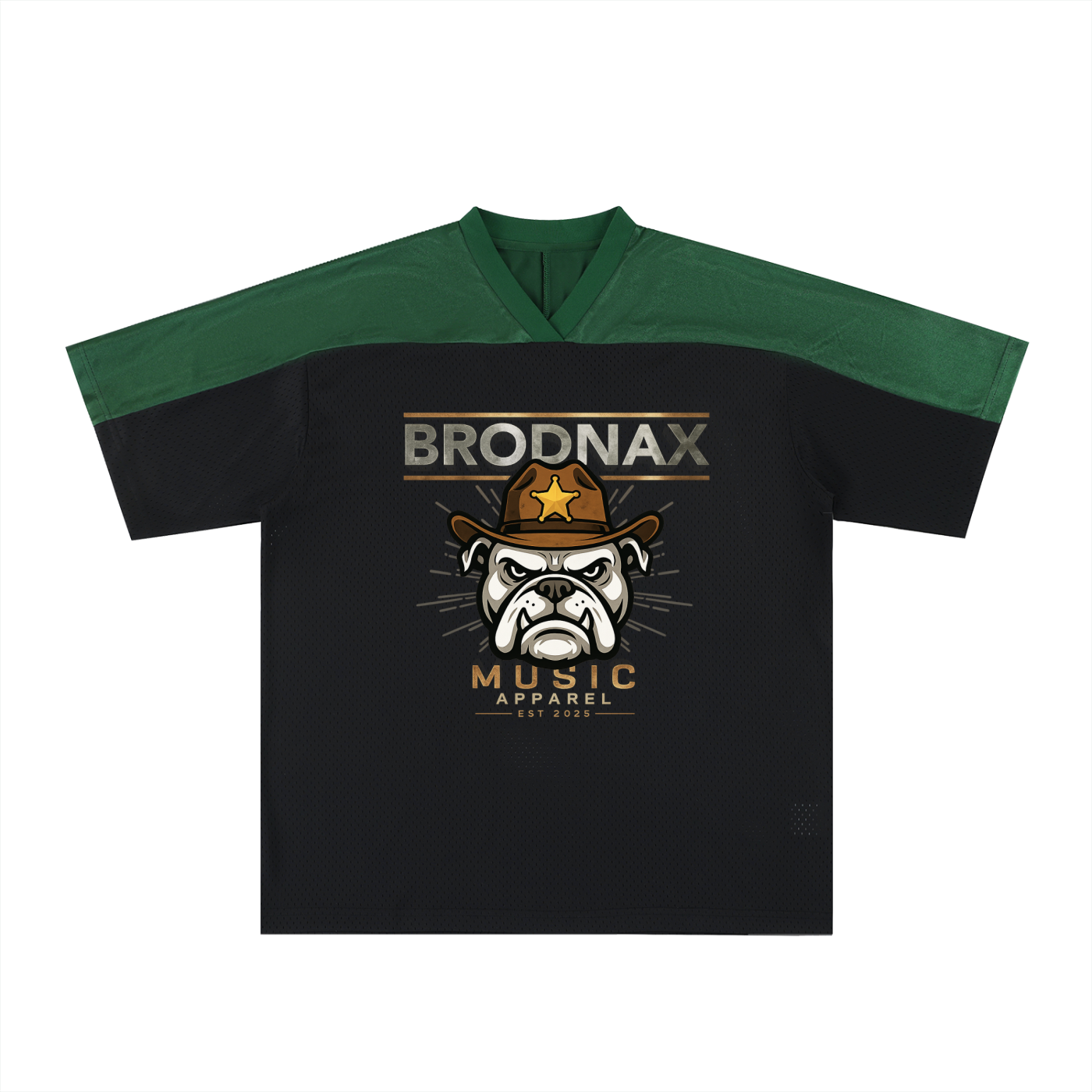 Oversized Mesh V-Neck Soccer Jersey
