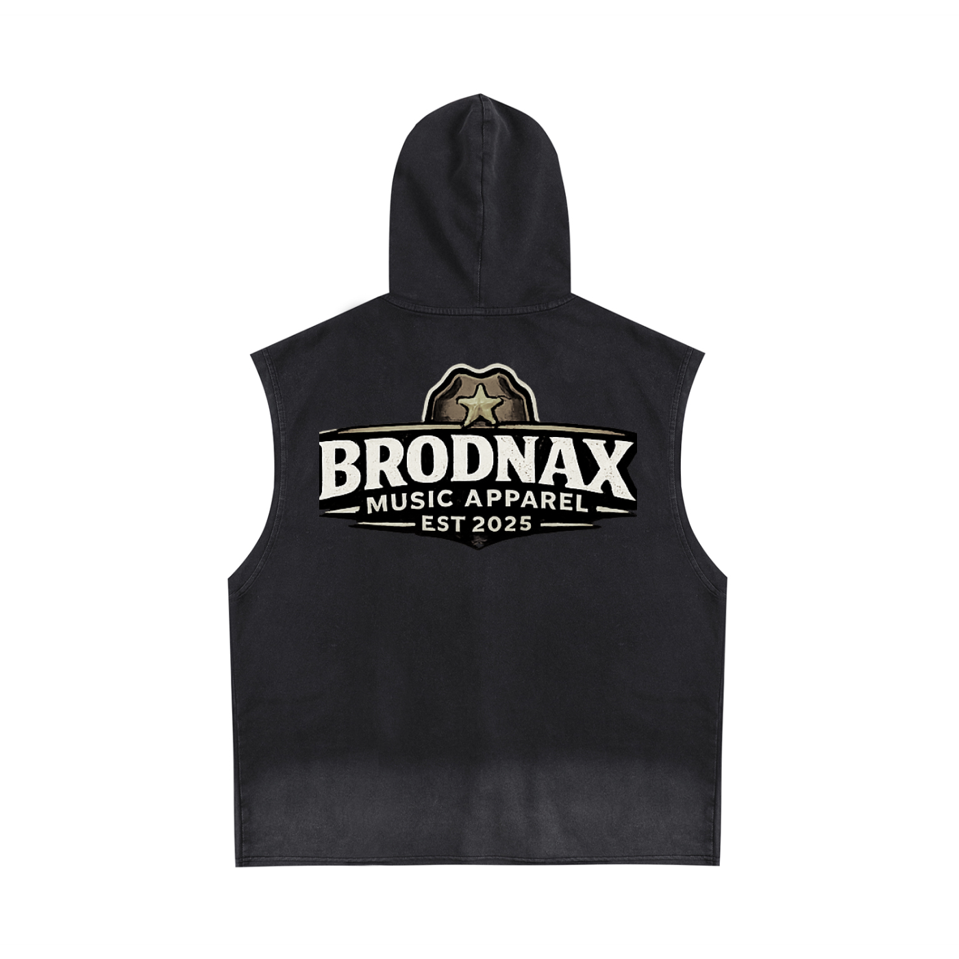 Vintage Washed Zip-Up Hooded Tank Top
