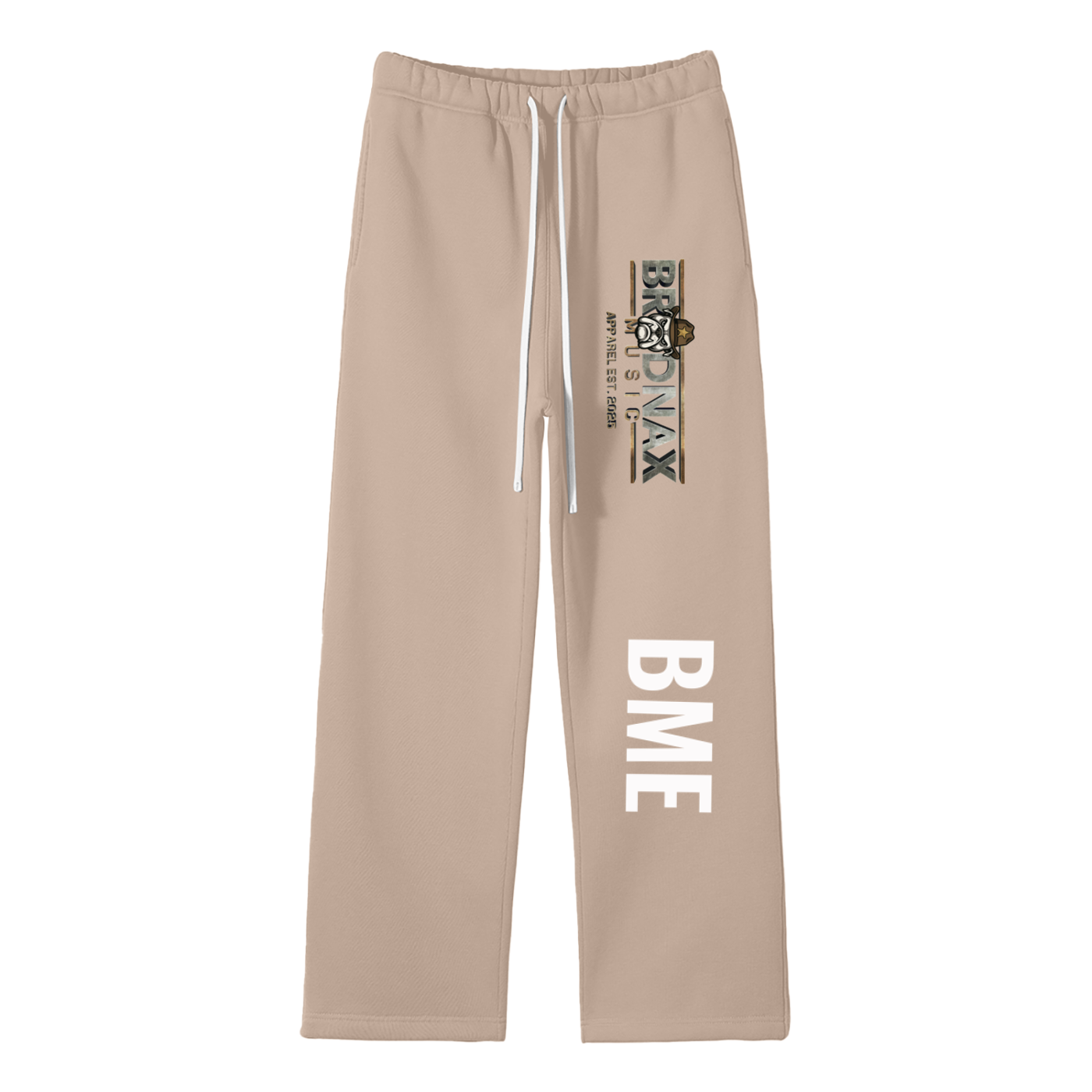 Unisex Solid Color Fleece Straight Leg Pants