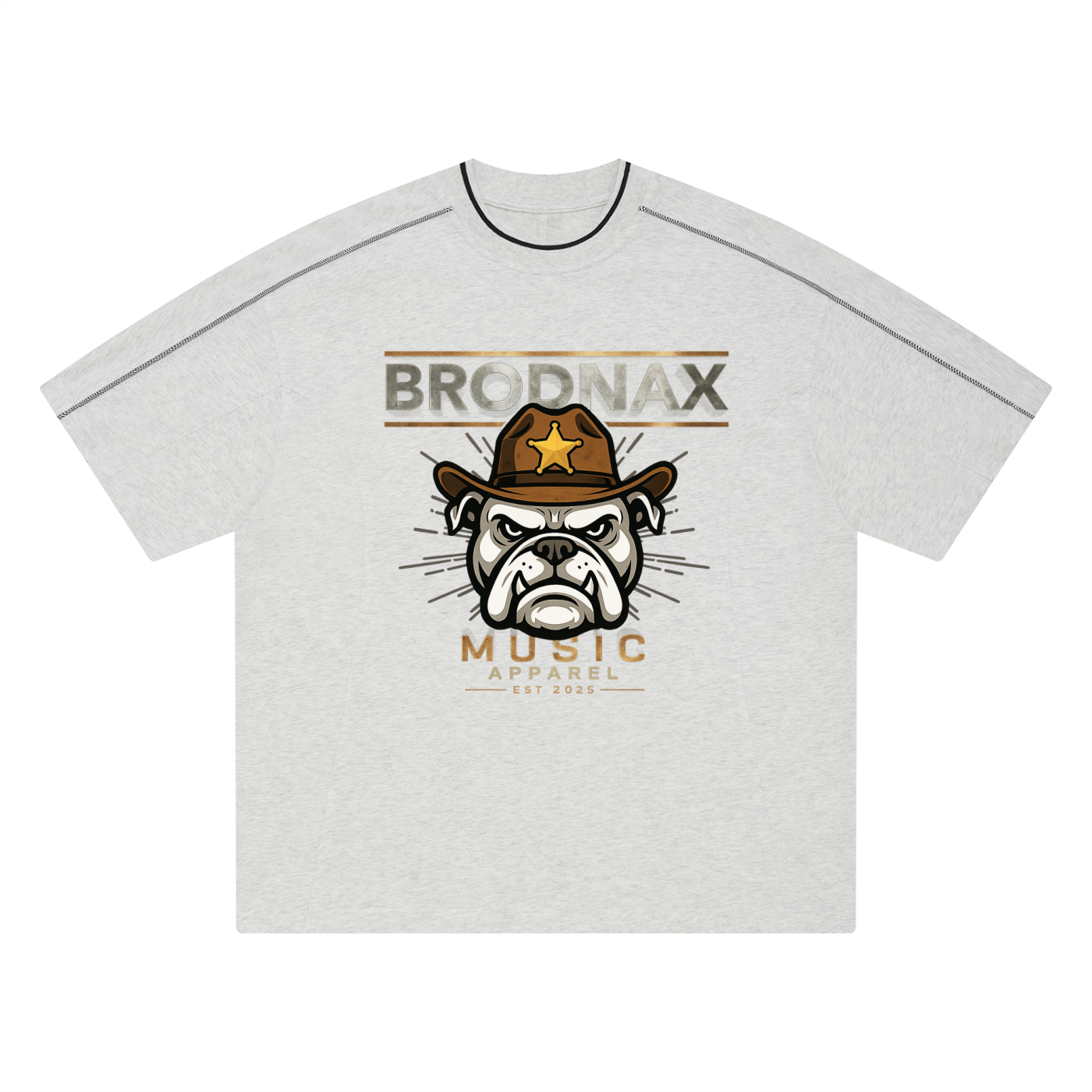 Unisex Oversized Contrast Tape T-Shirt