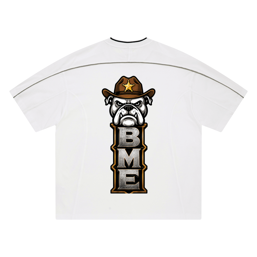 Unisex Oversized Contrast Tape T-Shirt