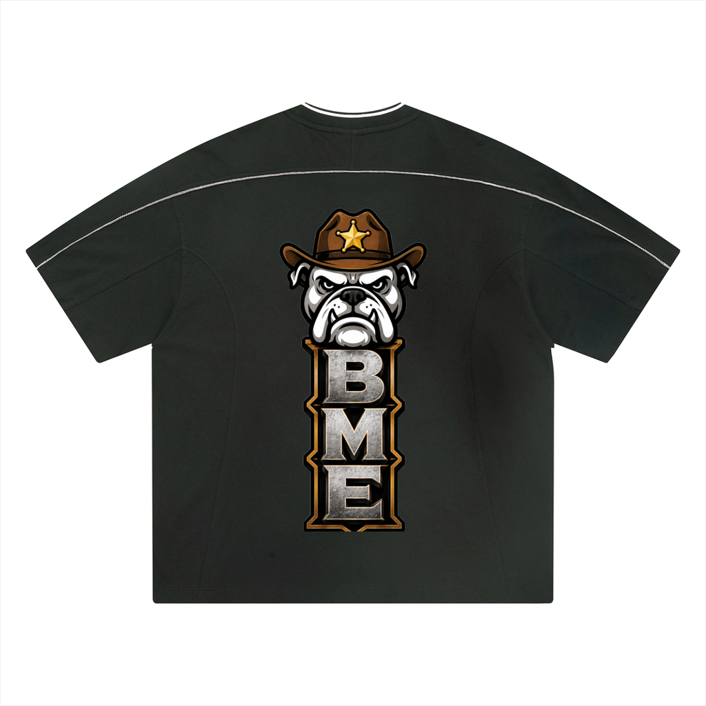 Unisex Oversized Contrast Tape T-Shirt